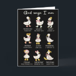 God Zegt Dat Ik Grappig Ben Christelijke Gans Vrou Kaart<br><div class="desc">God Zegt Dat Ik Grappig Ben Christelijke Gans Vrouwen Bijbelvers Jezus</div>
