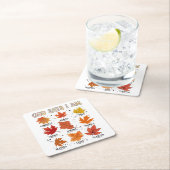 God zegt dat ik herfst herfstoogst Thanksgiving pl Kartonnen Onderzetters (Insitu)