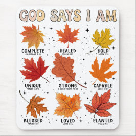 God zegt dat ik herfst herfstoogst Thanksgiving pl Muismat