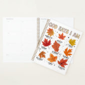 God zegt dat ik herfst herfstoogst Thanksgiving pl Planner (Display)