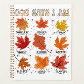 God zegt dat ik herfst herfstoogst Thanksgiving pl Planner (Voorkant)