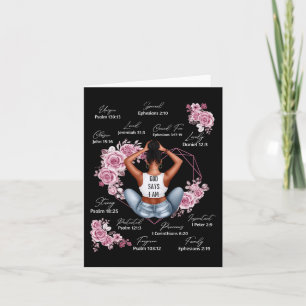 God zegt dat ik Melanine Black History Maand Afrik Kaart