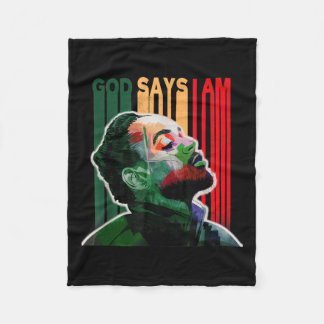 God zegt dat ik Mustard Lamar ben Hip Hop Black Hi Fleece Deken