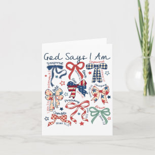 God zegt dat ik op 4 juli Christelijk ben Kaart