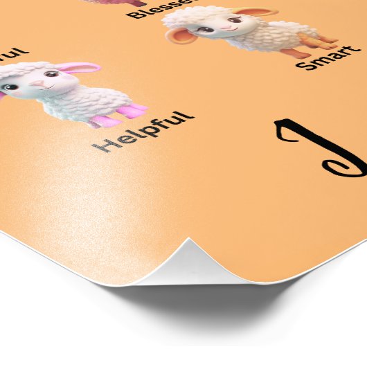 God zegt dat ik ... schapenvlees Poster ben (Hoek)