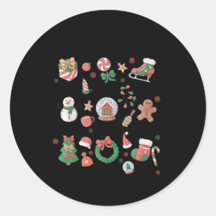 God zegt dat ik Schattige ben Kerst Kerstmis Chris Ronde Sticker