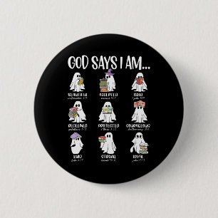 God zegt dat ik Schattigee geest ben die boeken le Ronde Button 5,7 Cm