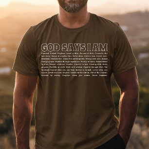 God zegt dat ik sterk ben, moslim geloof inspirere t-shirt