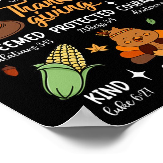 God zegt dat ik Thanksgiving gezegend ben met de z Poster (Hoek)