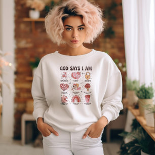 God zegt dat ik Valentijn bijbelverzen T-shirt ben