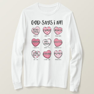 God zegt dat ik Valentijns Shirt ben