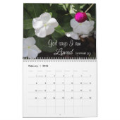 God zegt dat ik White Floral Calendar ben Kalender (Feb 2026)