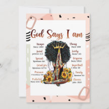 God zegt dat ik zwarte Christelijke vrouwen ben Me