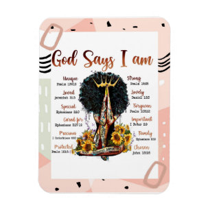 God zegt dat ik zwarte Christelijke vrouwen ben Me Magneet