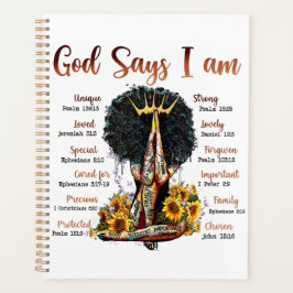 God zegt dat ik zwarte Christelijke vrouwen ben Me Planner