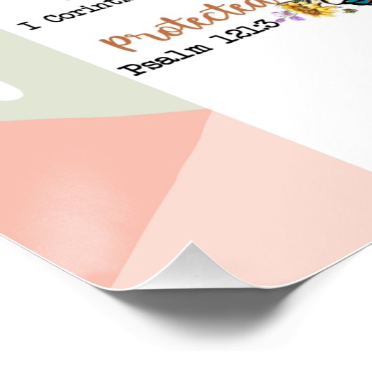 God zegt dat ik zwarte Christelijke vrouwen ben Perfect Poster (Hoek)