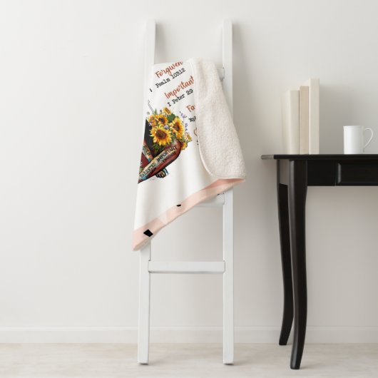 God zegt dat ik zwarte Christelijke vrouwen ben Sherpa Deken (In situ)