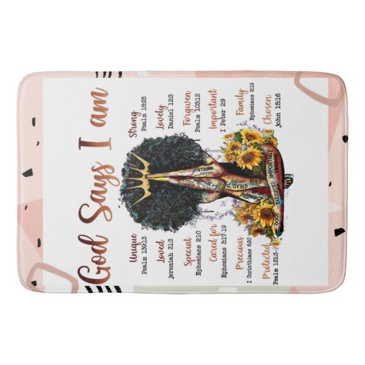 God zegt dat ik zwarte Christelijke vrouwen ben Si Badmat (Voorkant)