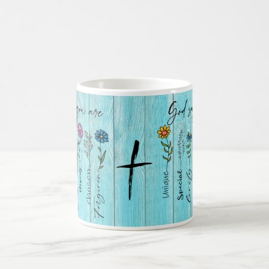 "God zegt dat je..." Christelijk Faith Design Koffiemok (Center)