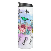 God zegt dat je dat bent. . . Botervlieg en bloeme Thermosbeker (Geroteerd rechts)