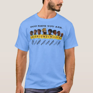 God zegt dat je een Afrikaanse zwarte geschiedenis T-shirt
