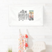 God Zegt Dat Je Een Bloem Van Het Geloof Bent Vint Spandoek (Insitu)