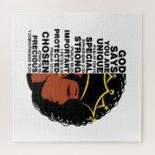 God zegt dat je Melanin Christelijke Sista koningi Legpuzzel (Horizontaal)