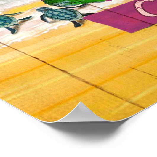 God zegt dat je Turtle bent Poster (Hoek)