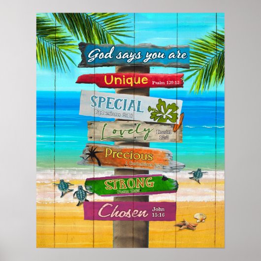 God zegt dat je Turtle bent Poster (Voorkant)