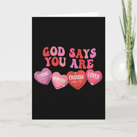 God Zegt Dat Je Valentijn Bent Kaart (Voorkant)