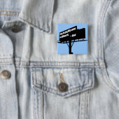 God Zegt Hou Op billboardknop Vierkante Button 5,1 Cm (In situ)