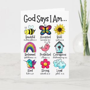 God Zegt Ik Ben Bij Lent Christen Grappig Pasen Kaart