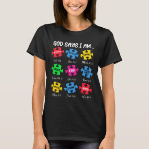 God Zegt Ik Ben Bijbelverzen Christelijk Autisme B T-shirt
