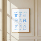 God Zegt Ik Ben Christelijk Muur Kunst Poster