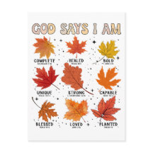 God zegt: Ik ben herfst, oogst Thanksgiving dankba