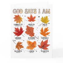 God zegt: Ik ben herfst, oogst Thanksgiving dankba