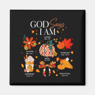 God Zegt Ik Ben Herfst Sfeer Herfst Christelijke V Magneet