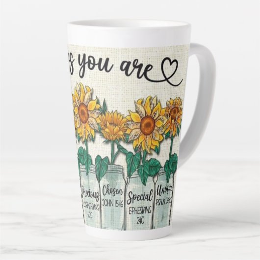 God zegt van wel latte mok (Rechterhoek)