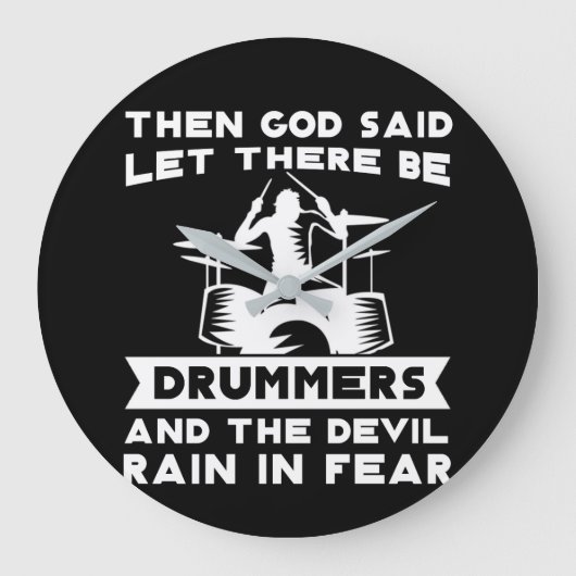 God zei dat er drummers duizelig zijn grote klok (Voorkant)
