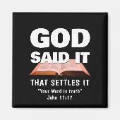 GOD ZEI HET Christelijk Magneet (Voorkant)