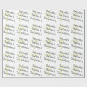 God zei het in bruine letters cadeaupapier (Vlak)
