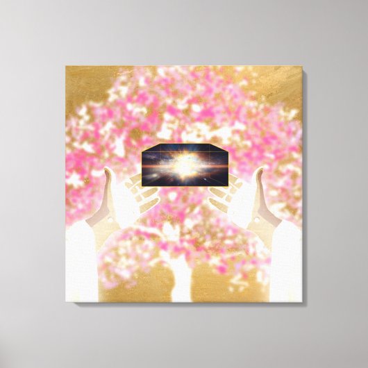 God zei: Laat er licht zijn Canvas Afdruk (Voorkant)