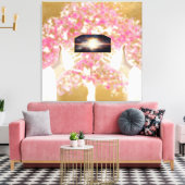 God zei: Laat er licht zijn Canvas Afdruk (Insitu (Woonkamer))