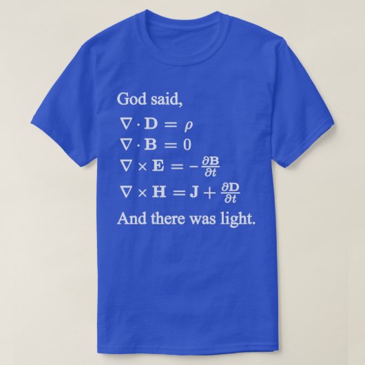 God zei Maxwell en er was een lichte mat T-shirt (Design voorkant)