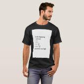 God zei Maxwell vergelijkingen T-shirt (Voorkant volledig)