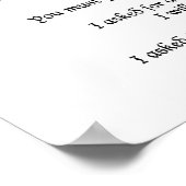 God zei nee: Poster (Hoek)