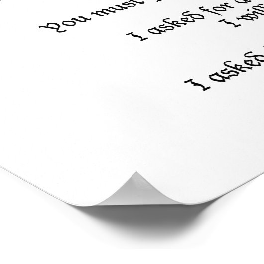 God zei nee: Poster (Hoek)