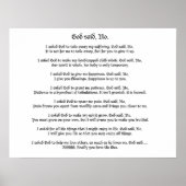 God zei nee: Poster (Voorkant)