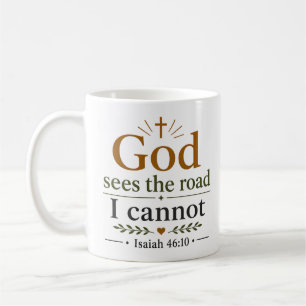 God Ziet de Weg Die Ik Niet Kan Inspirerend Schrif Koffiemok