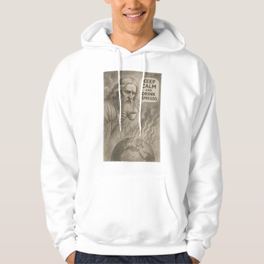 God ziet de wereld branden hoodie (Voorkant)